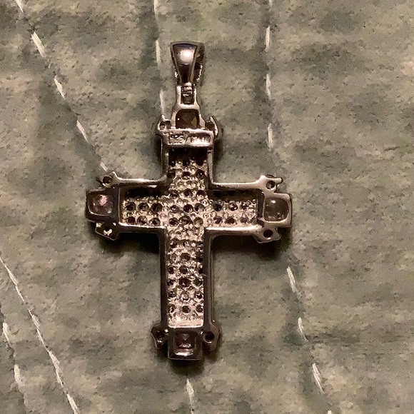Large Statement Cross Sterling Silver - Picture 5 of 8